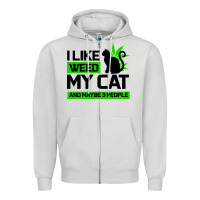 Cat Weed I Like My Cat Gift Zipper Hoodie | Teevron