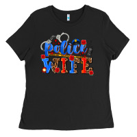 Black police wife Ladies Tee - AdoDesignShop