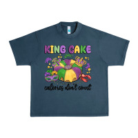 Midnight Navy king cake calories don't count Urban Heavy Tee - MaliasSmallBusiness