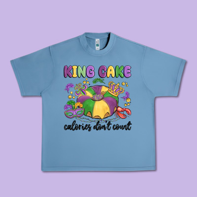 King Cake Calories Don't Count Urban Heavy Tee Designed By Maliassmallbusiness
