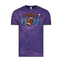 Cloud Purple football mom Vintage Tee - MaliasSmallBusiness