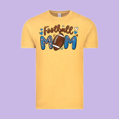 Football Mom Vintage Tee Designed By Maliassmallbusiness