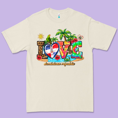 Love Dominican Republic Premium Tee Designed By Adodesignshop