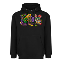 Black school bus driver mardi gras Heavyweight Hoodie - CowGirlArtShop