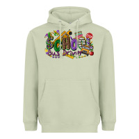 Matcha school bus driver mardi gras Heavyweight Hoodie - CowGirlArtShop