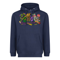 Navy school bus driver mardi gras Heavyweight Hoodie - CowGirlArtShop