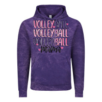 Cloud Purple volleyball mama Vintage Hoodie - MaliasSmallBusiness