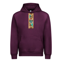Mauve Wine american football with leopard pen wraps Urban Hoodie - BundleAndBundleShop