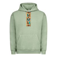 Pigment Oil Green american football with leopard pen wraps Urban Hoodie - BundleAndBundleShop