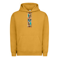 Pigment Peanut Butter american football with leopard pen wraps Urban Hoodie - BundleAndBundleShop