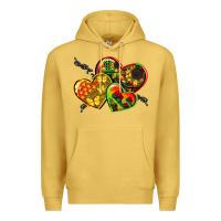 Juneteenth Hearts Premium Hoodie | Teevron