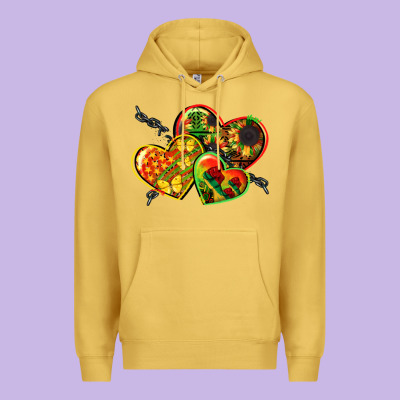 Juneteenth Hearts Premium Hoodie Designed By Cowgirlartshop