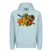 Blue Mist juneteenth hearts Premium Hoodie - CowGirlArtShop
