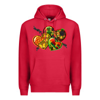 Cardinal juneteenth hearts Premium Hoodie - CowGirlArtShop