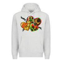 Dove Grey juneteenth hearts Premium Hoodie - CowGirlArtShop
