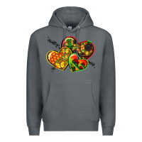 Rock juneteenth hearts Premium Hoodie - CowGirlArtShop