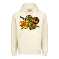 Sandshell juneteenth hearts Premium Hoodie - CowGirlArtShop