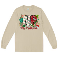 Mushroom NP Nurse Practitioner Christmas Long Sleeve Tee - MaliasSmallBusiness