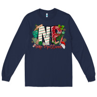 Navy NP Nurse Practitioner Christmas Long Sleeve Tee - MaliasSmallBusiness