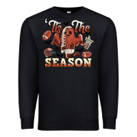Black tis the season football halloween Premium Sweatshirt - CowGirlArtShop