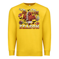Lemon tis the season football halloween Premium Sweatshirt - CowGirlArtShop