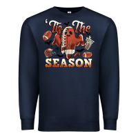 Navy tis the season football halloween Premium Sweatshirt - CowGirlArtShop