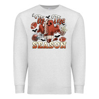 Oatmeal Heather tis the season football halloween Premium Sweatshirt - CowGirlArtShop