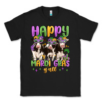 Black happy mardi gras y'all Classic Tee - MaliasSmallBusiness