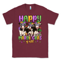 Burgundy happy mardi gras y'all Classic Tee - MaliasSmallBusiness