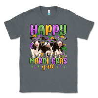Charcoal Heather happy mardi gras y'all Classic Tee - MaliasSmallBusiness