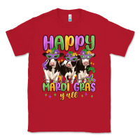 Red happy mardi gras y'all Classic Tee - MaliasSmallBusiness