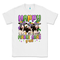 White happy mardi gras y'all Classic Tee - MaliasSmallBusiness