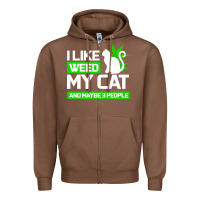 Chestnut Cat Weed I Like My Cat Gift Zipper Hoodie - Bettercallsaul
