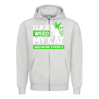 Dove Grey Cat Weed I Like My Cat Gift Zipper Hoodie - Bettercallsaul