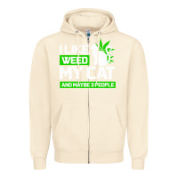 Sandshell Cat Weed I Like My Cat Gift Zipper Hoodie - Bettercallsaul