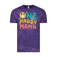 Cloud Purple one happy mama Vintage Tee - MaliasSmallBusiness