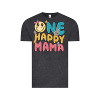 Vintage Black one happy mama Vintage Tee - MaliasSmallBusiness