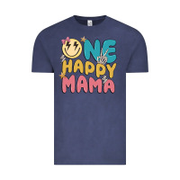 Vintage Denim one happy mama Vintage Tee - MaliasSmallBusiness