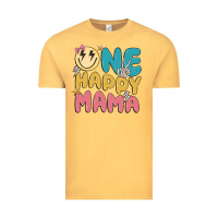 Vintage Mustard one happy mama Vintage Tee - MaliasSmallBusiness