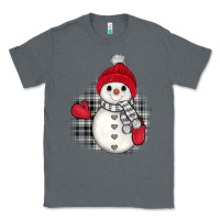 Charcoal Heather grey christmas snowman Classic Tee - JahusDesignShop