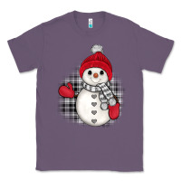 Lavender grey christmas snowman Classic Tee - JahusDesignShop