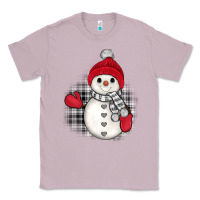 Lilac grey christmas snowman Classic Tee - JahusDesignShop