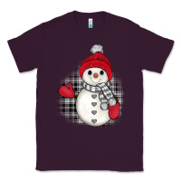 Plum grey christmas snowman Classic Tee - JahusDesignShop