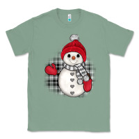 Sage grey christmas snowman Classic Tee - JahusDesignShop