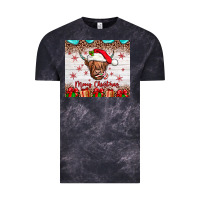 Cloud Black merry christmas cow Vintage Tee - JahusDesignShop