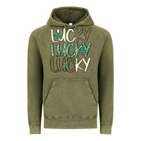 Vintage Olive lucky Vintage Hoodie - MaliasSmallBusiness