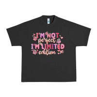 Pigment Black i'm not perfect i'm limited edition Urban Heavy Tee - MaliasSmallBusiness
