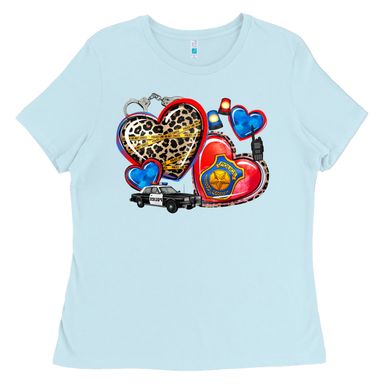 Western Leopard  Police   Hearts Ladies Tee by AdoDesignShop | Teevron