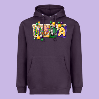 Nola Cake Mardi Gras Heavyweight Hoodie Designed By Cowgirlartshop