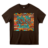Chocolate Brown only the brave teach Heavy Core Tee - JahusDesignShop